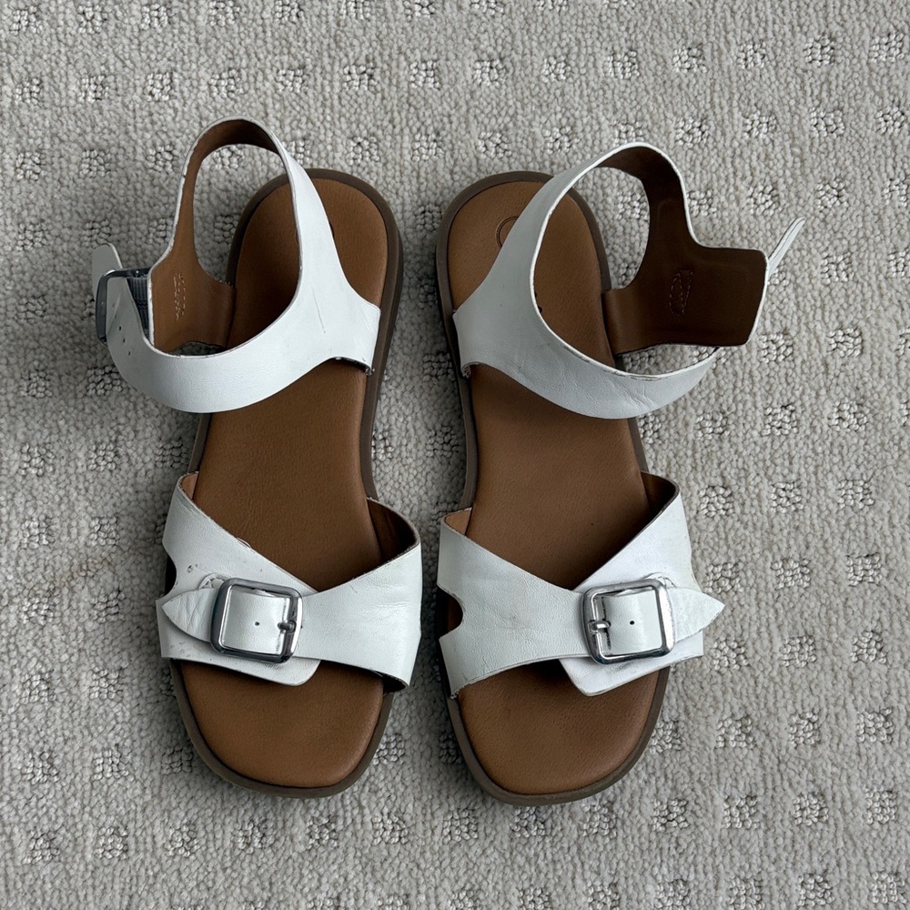 Cat & Jack White Buckle Sandals